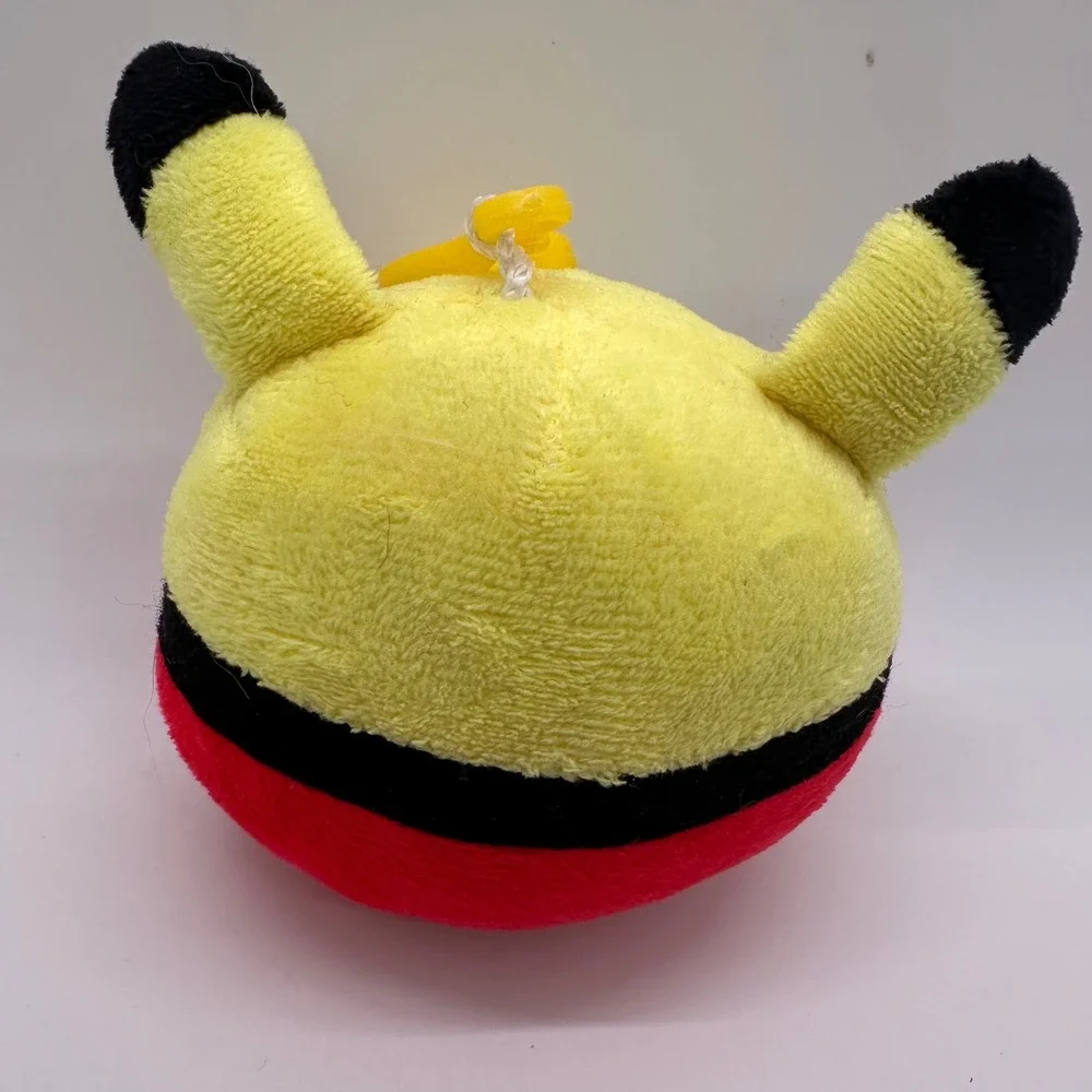 Pokemon Pikachu Plush‎ Ball Clip On Keychain Cute Character Toy Stuffed Gamer